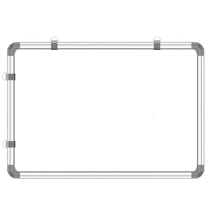 A2DR Non-Magnetic (2 x 3 Feet) Double-Sided 2in1 White Board & Green Chalk Board Quality with Hanging Hooks