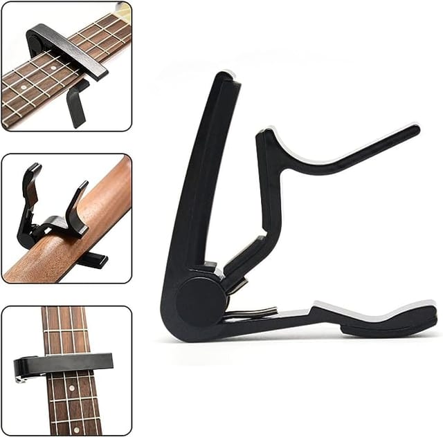 Mocking Bird Guitar Capo with 5 Picks, Quick Change Trigger Capo