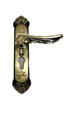 8" INCH Brass Door Handles, Style The Beautiful, Finish Silver Gold