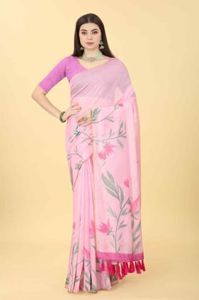 Women's Floral Digital Printed Saree