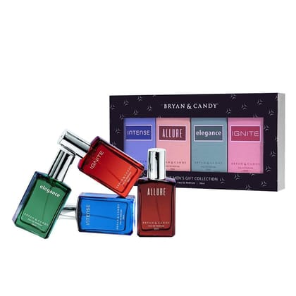 Bryan & Candy: Long-Lasting Men's Perfume Collection - Perfume (EDP) Set of 4 (30ml each)