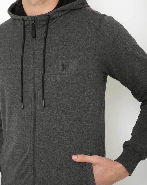 Zip-Front Hoodie with Insert Pockets