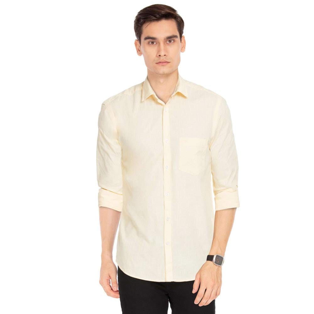 Mens Slub Casual Shirt