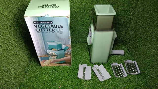 Rotary Vegetable Slicer - Round Mandoline Slicer Large Feed Port - Suction  Base