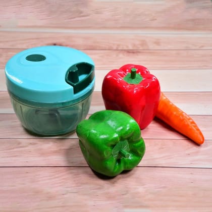 550ml Easy to use Hand Press Fruits and Vegetable Push Chopper for