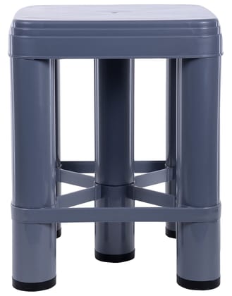 Nayasa Plastic Aarohi13 Stool (Glossy Finish, Grey, Stool_518_XL_Grey)-by Aarohi13