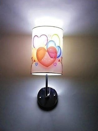 Light Angle Handmade Colored Crafted Scented Lovely Heart Wall Lamp Sconce Lamp Shade (Multicolour)