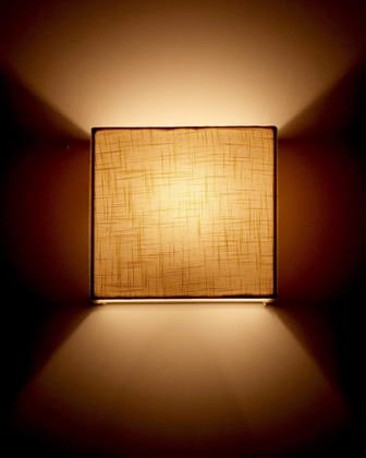 Light Angle Handmade Fabric Wall Lamps Shade for Home (Beige)