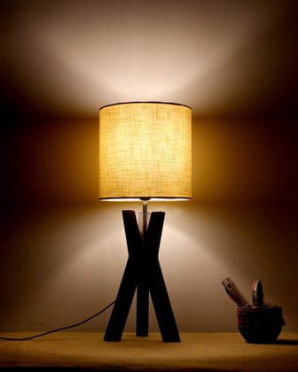 LIGHT ANGLE Stylish Wooden Table Lamps for Bedroom, Living Room Home Decoration.