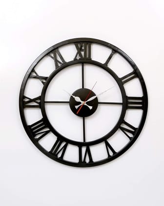 LIGHT ANGLE Handmade Metal Wall Clock for Living Room and Office