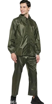 Highly Durable Rain Coats Green Color