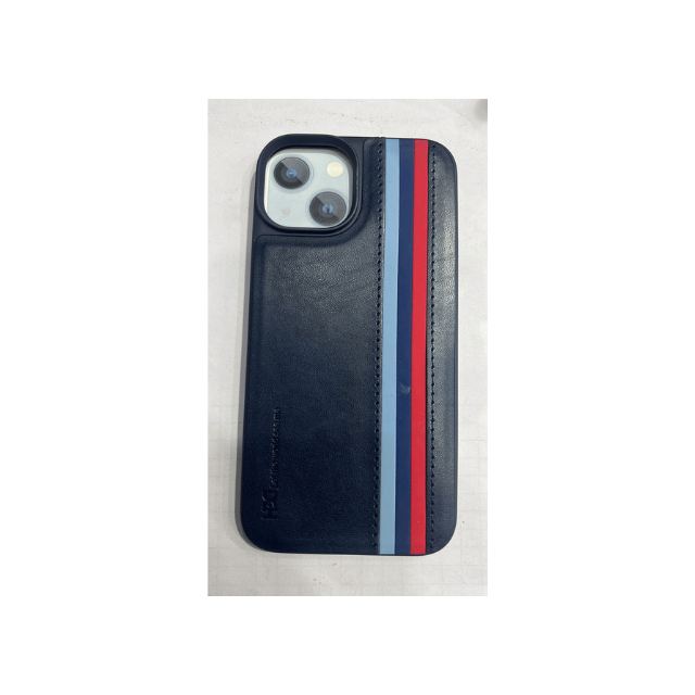 Leather Mobile Cover Compatible with iPhone 14 blue