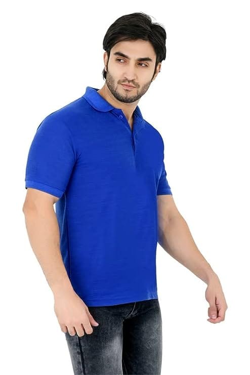 Men Polo Collar Neck Casual T-Shirt