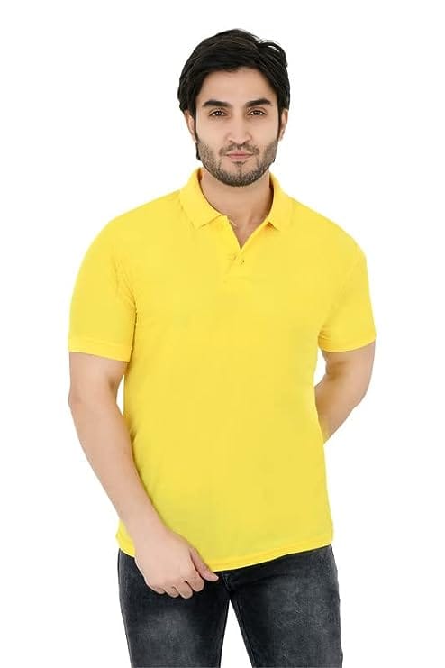 Men Polo Collar Neck Casual T-Shirt