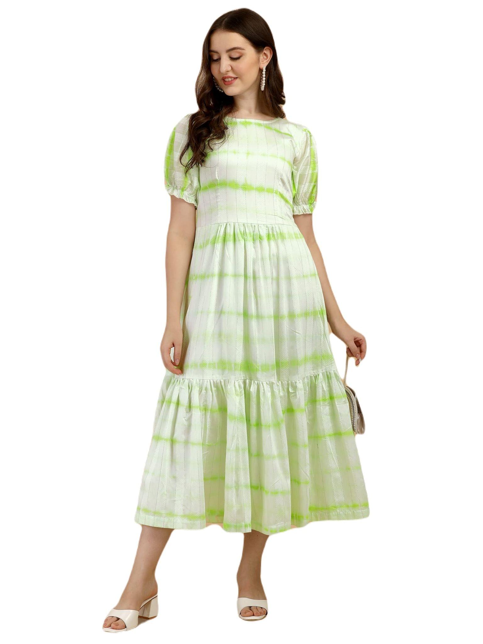 Short Sleeve Round Neck Natural Knee Length Mom Dress | Summer dresses knee  length, Cotton midi dress, Knee length floral dress