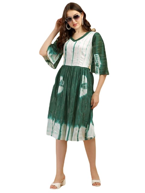Buy online Women's Knee Length Dress from western wear for Women by  Flambeur for ₹1030 at 74% off | 2024 Limeroad.com