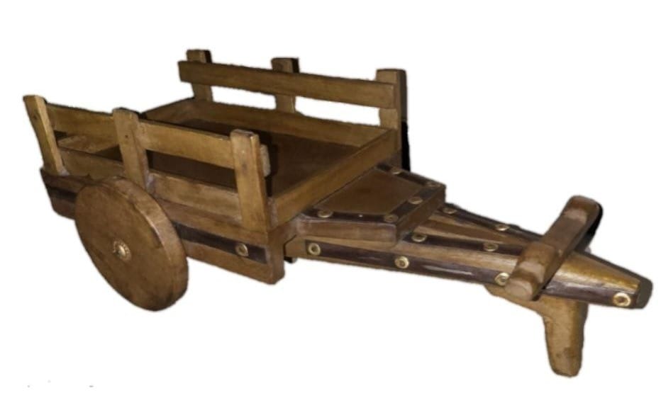 HANDMADE WOODEN CART          for Home Decoration         (Size 68x38x30 cm)