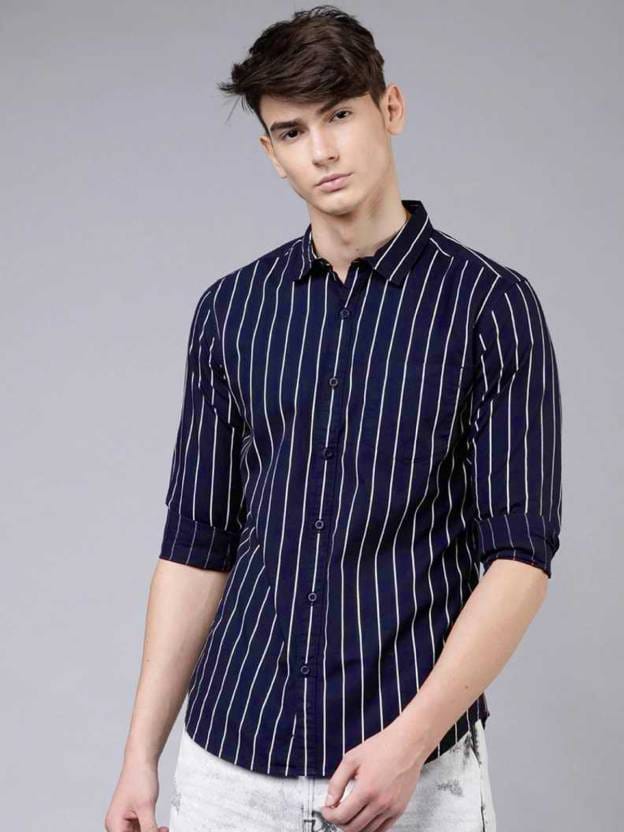 Men Regular Fit Striped Casual Shirt