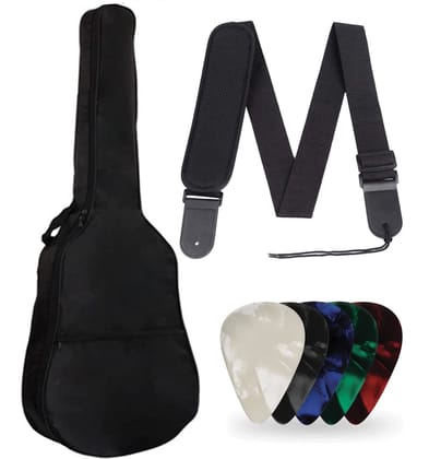 Mocking Bird Acoustic Guitar Bag Foam Padded Guitar Bag for 38, 39, 40, 41 inch Guitars Cover Bag for Yamaha Pacifica Kadence Juarez and All Acoustic Guitars – Black