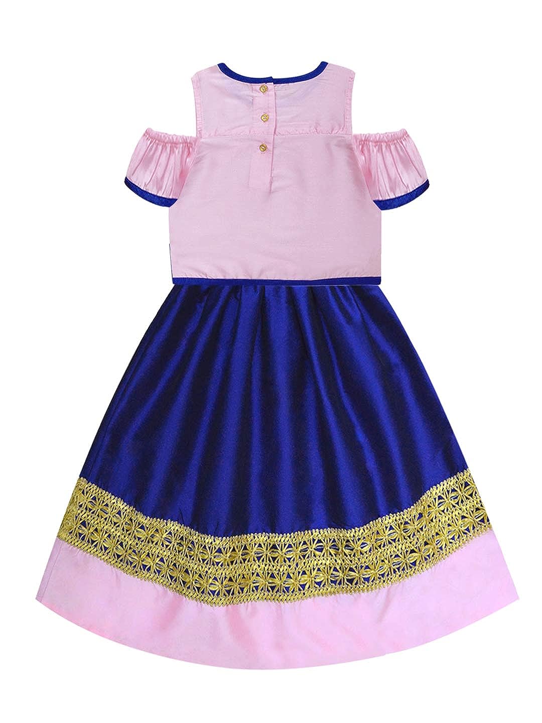 Girl's Synthetic Lehenga Choli