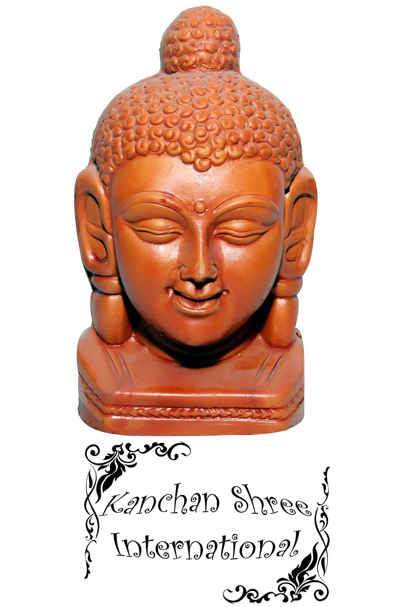 KSI | Lord Buddha | Head Face Statue | Showpiece/Gift Idol/Decorative / 14 CM | Brings Health/Peace/Success/Happiness