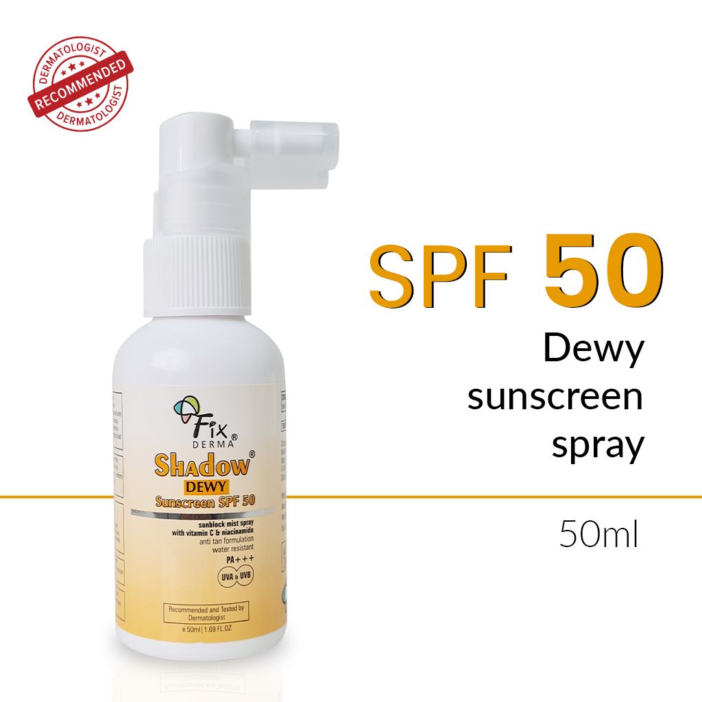 Fixderma Shadow Dewy SPF 50 Sunscreen Spray