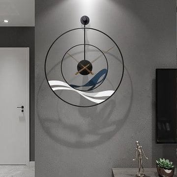 Euroxo Waves Large Wall Clock