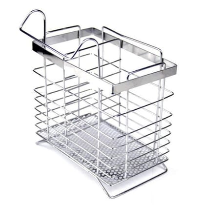 Vessel Crew Any Kitchen Stainless Steel Rectangular Shape Hanging Utensil Drying Rack/Storage Drainer (Silver)