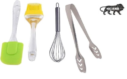 Vessel Crew Silicone and Pastry Brush for Cake Mixer, Decorating, Cooking, Baking (Multicolour, Standard Size)