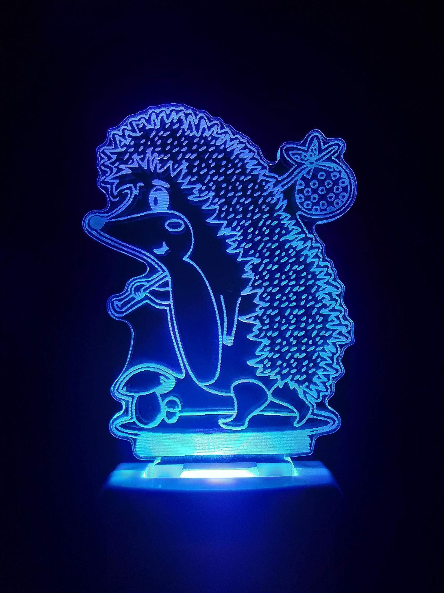 ONFLOW Mountain Rat 3D Multicolor Illusion Night Lamp