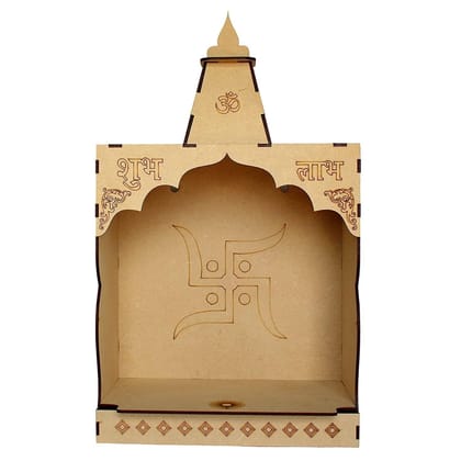 ONFLOW DIY MDF PujaTemple_ON01 for Home, Shop, Office (Beige)