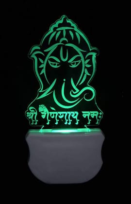 ONFLOW The Lord Ganesh 3D Illusion Night Lamp Night Lamp (12 cm)