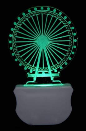 ONFLOW The Giant Wheel 3D Illusion Night Lamp Night Lamp (12 cm)