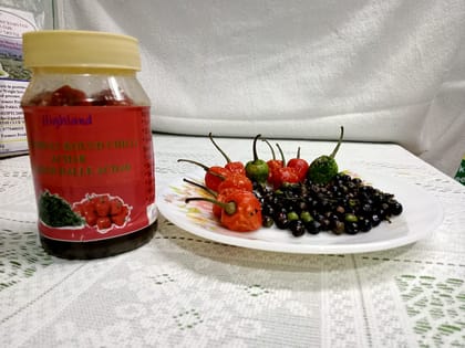 Szechwan Round Chilli Achar (Timbur Dalle Achar)