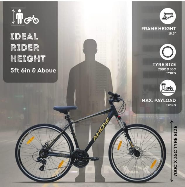 Height for 700c online bike