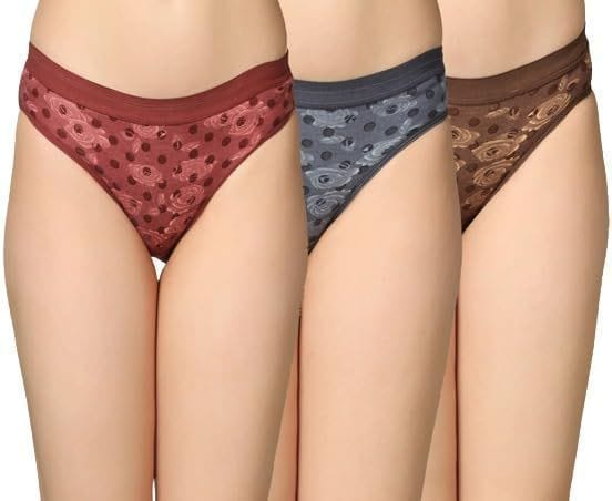 Girls Printed Panty, Cotton Panty Inner wear for Women  Underwear(Multicolor, Pack of 6)