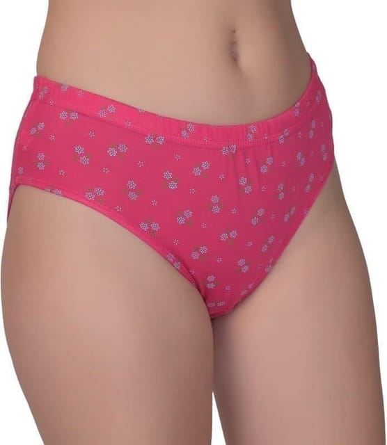 Pink Cotton Panty For Women