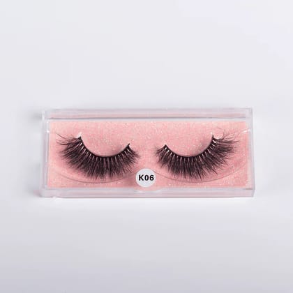 B.O.B.I Reusable Waterproof 15mm Faux Mink Natural Fluffy Wispy Long Karmic 5D Volume Eyelashes - 1 Pair