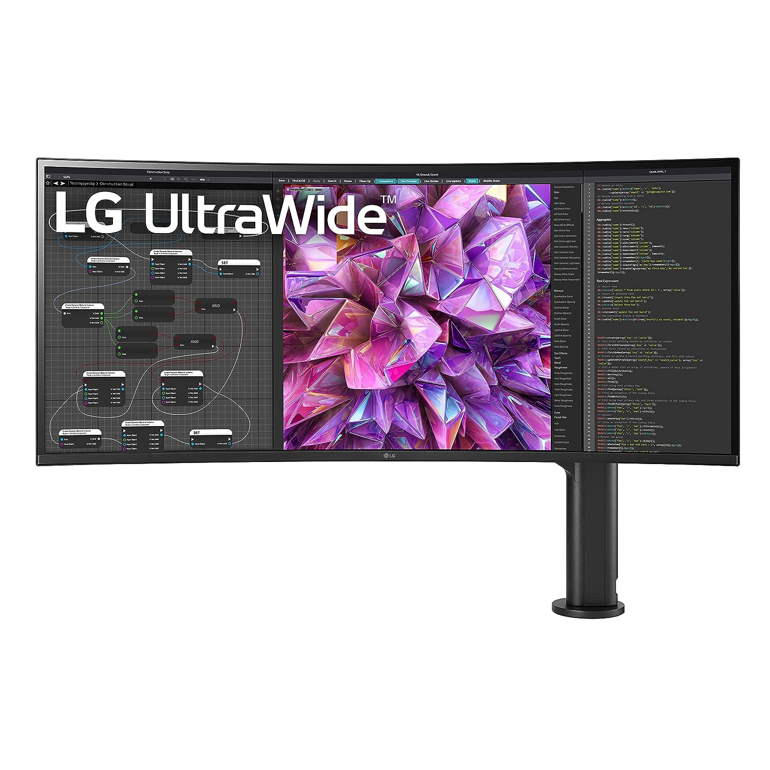 LG 37.5" UltraWide Curved Monitor 38WQ88C QHD+ Resolution 3840 X 1600