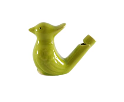 Ceramic clay bird water whistle music tool - fill the water and blow the bird for different sounds / clay bird water whistle terracotta bird home decor