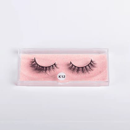 B.O.B.I Reusable Waterproof 15mm Faux Mink Natural Fluffy Wispy Long Kickass 5D Volume Eyelashes - 1 Pair