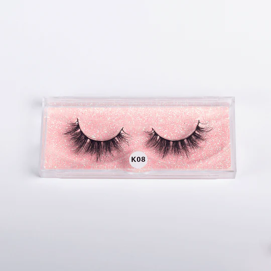 B.O.B.I Reusable Waterproof 15mm Faux Mink Natural Fluffy Wispy Long Knockout 5D Volume Eyelashes - 1 Pair