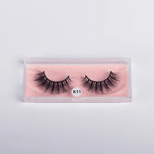 B.O.B.I Reusable Waterproof 15mm Faux Mink Natural Fluffy Wispy Long Katty 5D Volume Eyelashes - 1 Pair