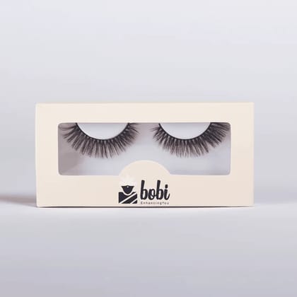 B.O.B.I Reusable Waterproof 15mm Synthetic Hair Natural Fluffy Wispy Long Daring 5D Volume Eyelashes - 1 Pair