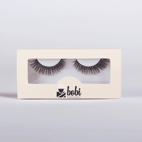 B.O.B.I Reusable Waterproof 15mm Synthetic Hair Natural Fluffy Wispy Long Daring 5D Volume Eyelashes - 1 Pair