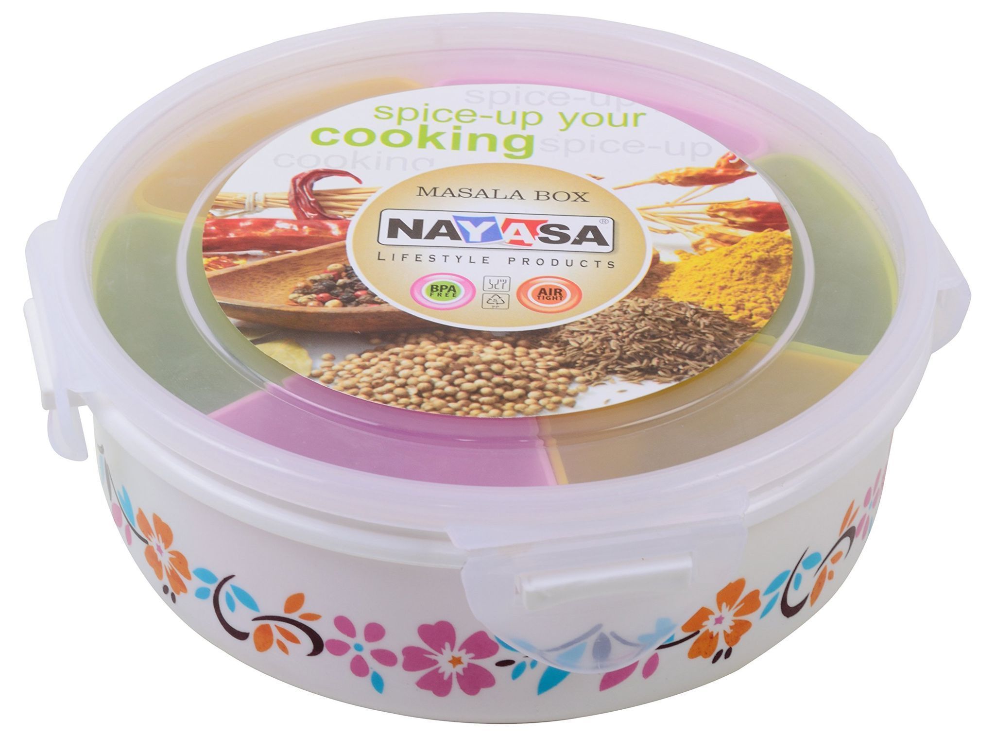 Nayasa Plastic Container - 200 ml, 1 Pieces, White