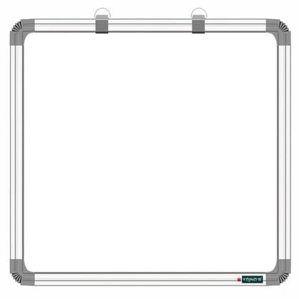 SHELFKING Non-Magnetic 2X2 Feets Double Sided White Board & Chalkboard Both Side Writing Boards, One Side White Marker & Reverse Side Chalkboard Surface - (Pack of 1)