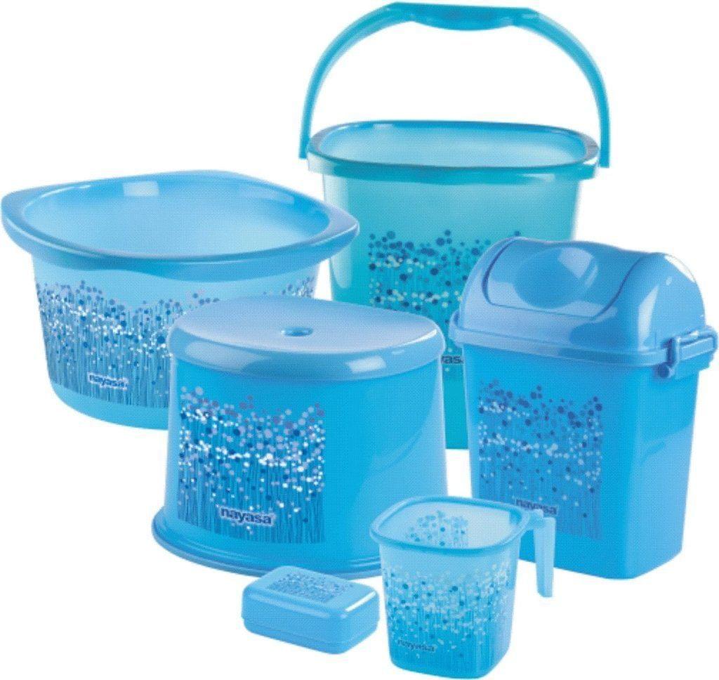 House of Gift Nayasa Funk 6 Piece Set Deluxe Bucket ( Blue )