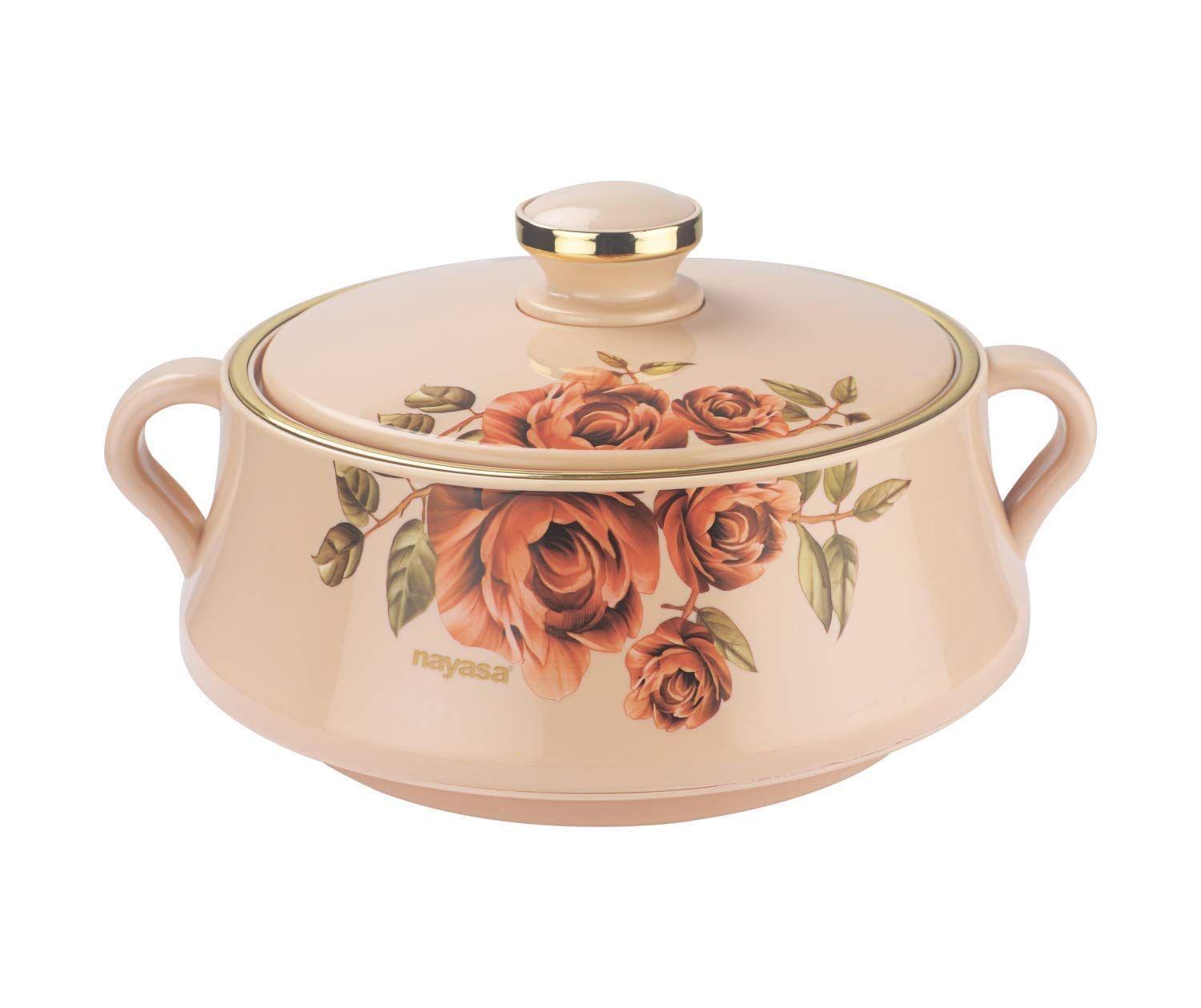 Lorenzo Plastic Insulated Casserole (Beige, 1500 ml) (cas002)