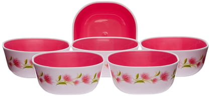 Nayasa Deluxe Microwave Square Bowl Set, Set of 6